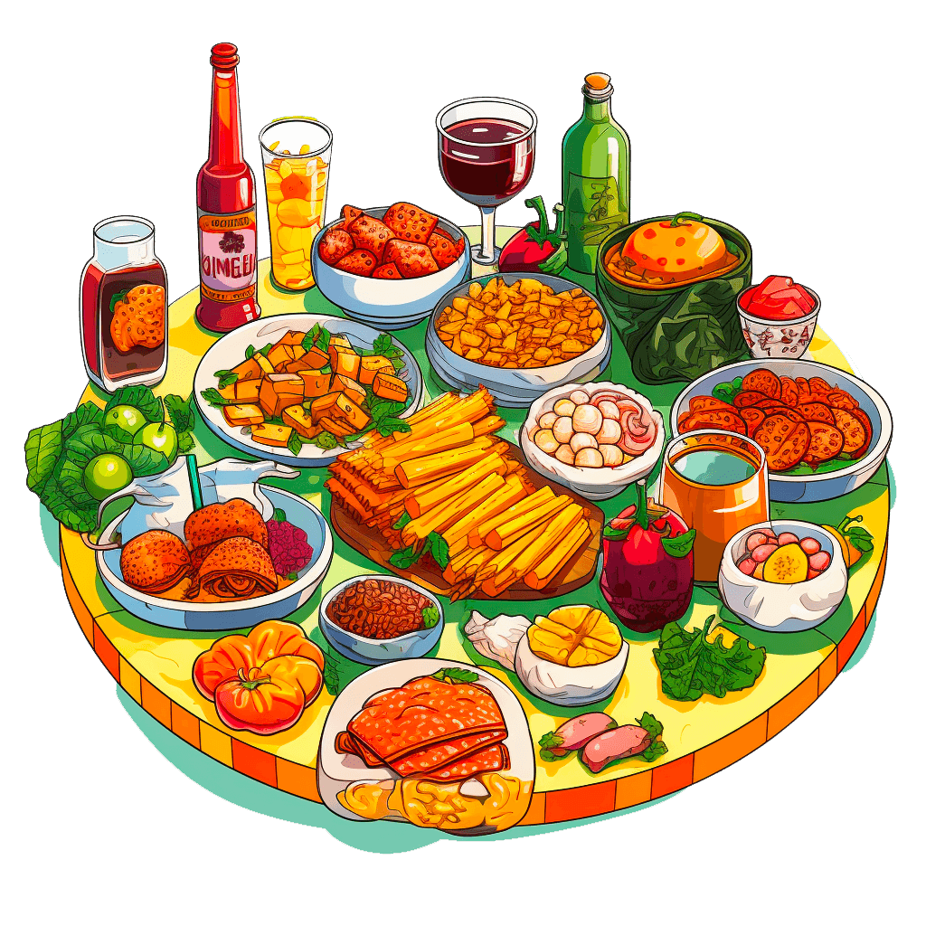 Plate full of Food